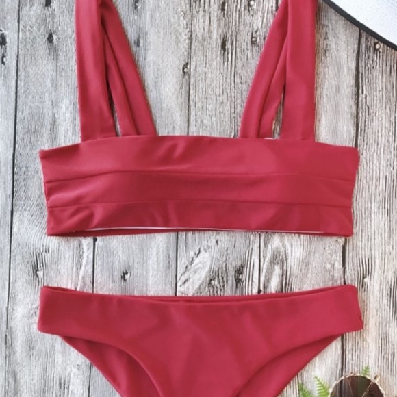 Zaful Other - Zaful Padded Bandeau Bikini